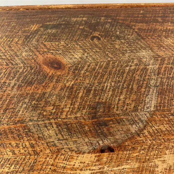 Vintage Bassett Solid Wood Jacobean Revival Console Table Water Damaged