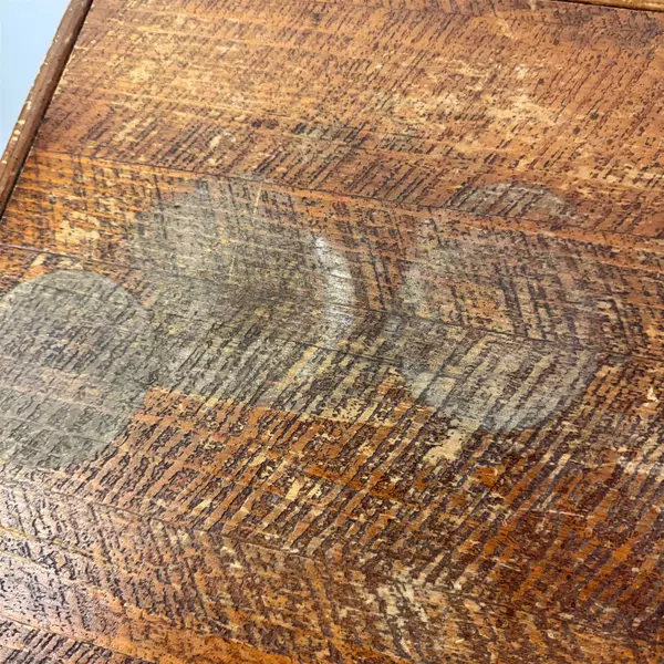 Vintage Bassett Solid Wood Jacobean Revival Console Table Water Damaged