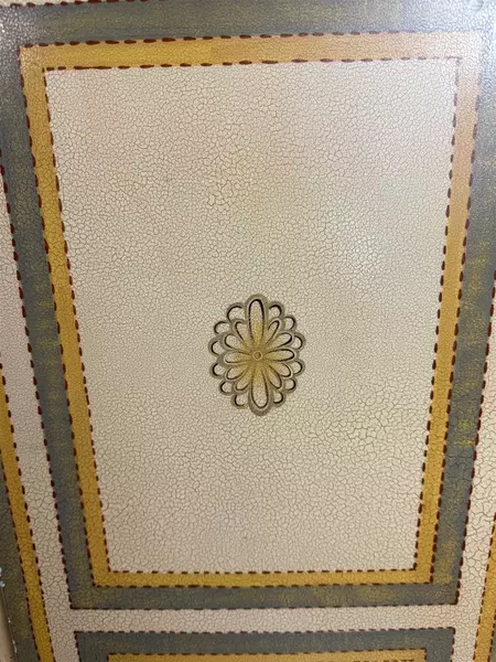 Vintage Hand Painted 4 Panel Wall Divider Screen 64"