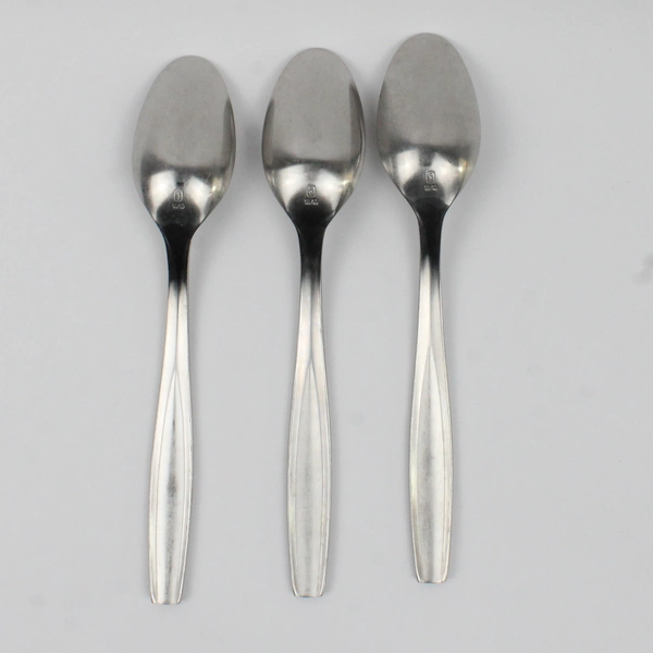 Lot Of 3 Gourmet Settings Beam (Stainless) Flatware Oval Soup Spoons 8" Long