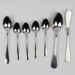 Lot Of 7 Splendide Cirrus (Stainless) Flatware 6 Spoons 1 Butter Knife