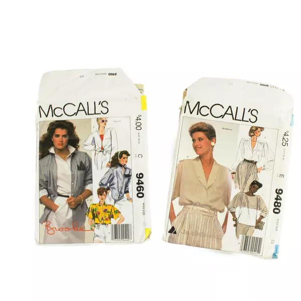 McCall's Sewing Patterns 9460 Size 20 & 9480 Size 18 Women's Vintage Lot