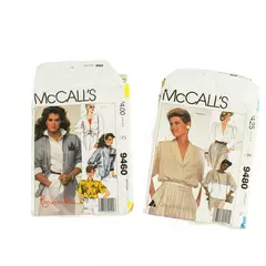 McCall's Sewing Patterns 9460 Size 20 & 9480 Size 18 Women's Vintage Lot
