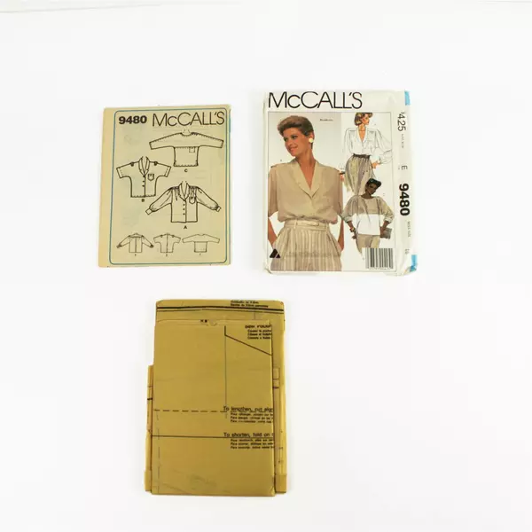 McCall's Sewing Patterns 9460 Size 20 & 9480 Size 18 Women's Vintage Lot
