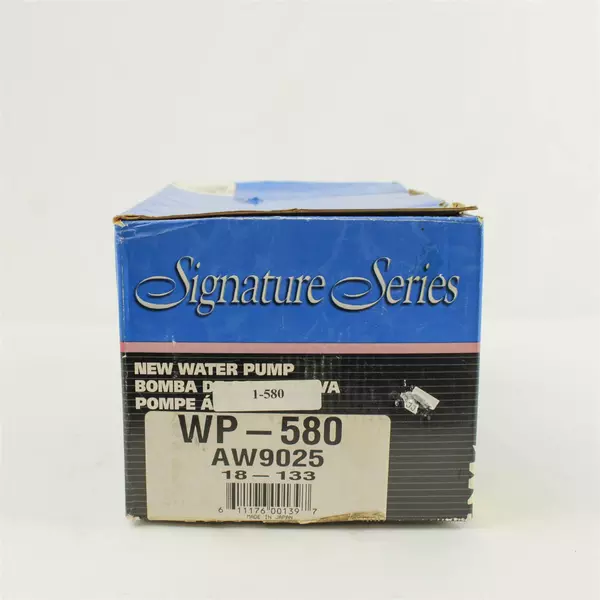 New Open Box Signature Series WP-580 AW9025 Water Pump w/Gasket Subaru 1980-87