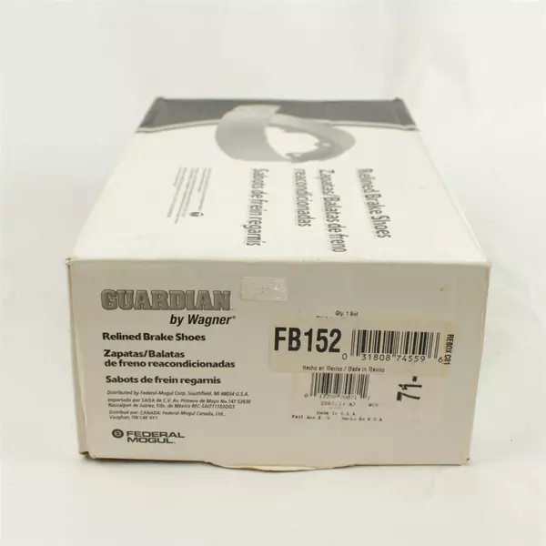 Guardian Wagner FB152 Brake Shoes Non-Asbestos Set New Open Box Ford Mustang