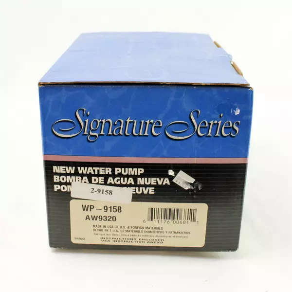 Unused WP-9158 AW9320 Signature Series Water Pump w/O-ring & Gasket TOYOTA