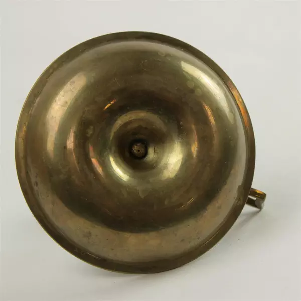 Used Vintage Brass Finger Loop Chamberstick Candlestick Holder