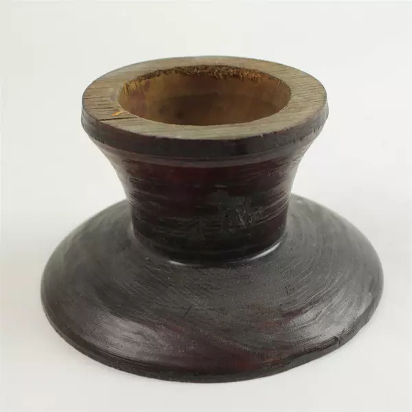 Handcrafted Solid Wood Candle Holder Pillar/Votive Rustic Small Tabletop