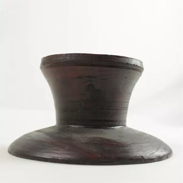 Handcrafted Solid Wood Candle Holder Pillar/Votive Rustic Small Tabletop