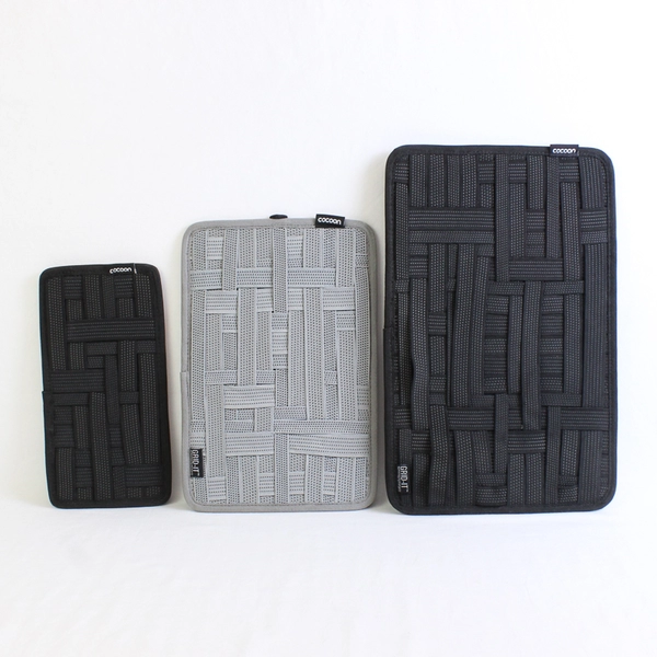 Lot of 3 Cocoon Grid-IT Organizers Multiple Sizes Gray and Black