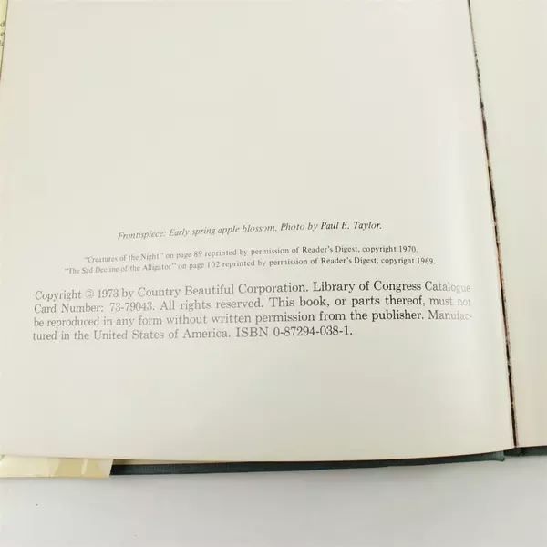 The Beauty of the Outdoor World Hardcover 1973 Nature Book