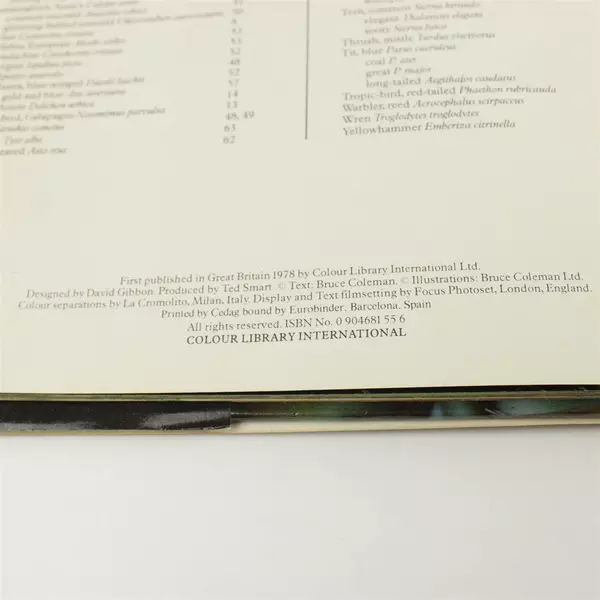 Colour Nature Library Birds by Bruce Coleman Hardcover w/ Dust Jacket