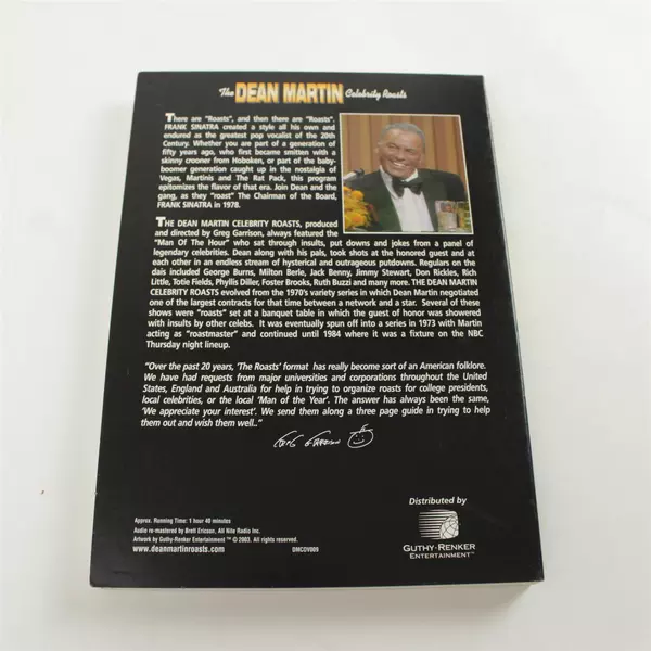 Greg Garrison Presents The Dean Martin Celebrity Roasts: Frank Sinatra DVD