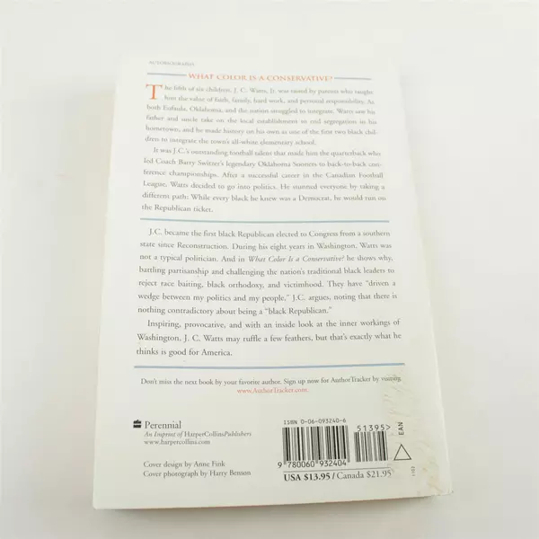 What Color Is a Conservative? My Life & My Politics - J.C. Watts Jr. 2003