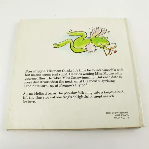 Froggie Goes A-Courting Susan Hellard 1988 Hardcover Lift-Flap 1st Ed