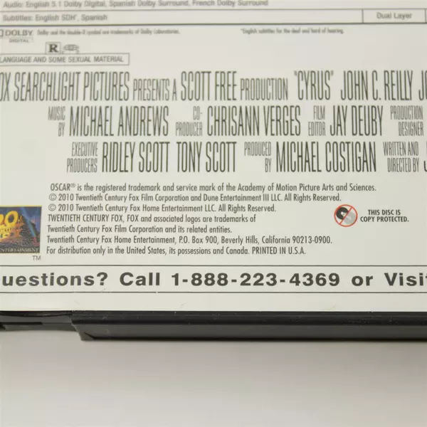 Cyrus 'Seriously, Stay Off His Mom' John C. Reilly DVD - Good Untested