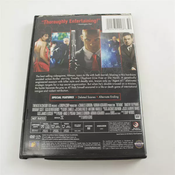 Hitman Unrated (2009) DVD Widescreen - Timothy Olyphant Good Untested