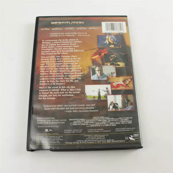 Restitution (2011) DVD Tom Arnold - Good Used, Bonus Features, Untested