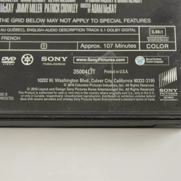 The Other Guys Theatrical Edition DVD Will Ferrell Mark Wahlberg - Good