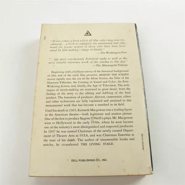 Behind the Screen: The History and Techniques of the Motion Picture by Macgowan 