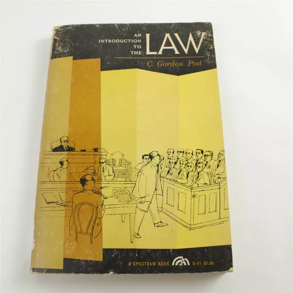 1963 An Introduction to the Law Charles Gordon Post History & Interpretation