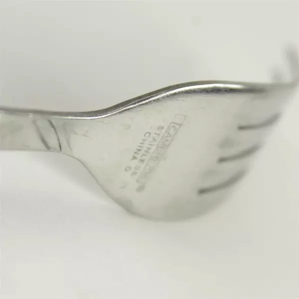 Set of 5 Cambridge Conquest Stainless Salad Forks Mid-Century Vintage