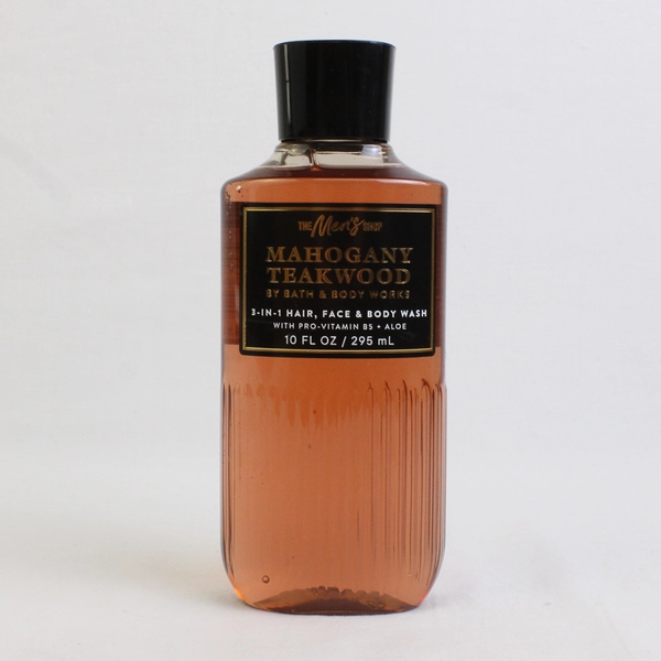 Bath & Body Works Mahogany Teakwood 3-in-1 Hair Face & Body Wash 10 oz