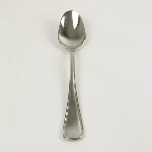 Set of 6 Oneida Flambe Stainless Oval Soup Spoons 7.5in