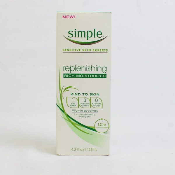 Simple Sensitive Skin Experts Replenishing Rich Moisturizer (Full, 4.2 Fl Oz)