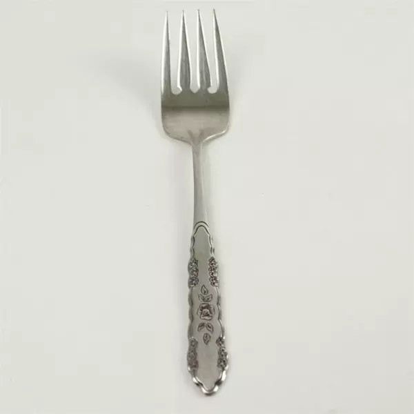 Set of 7 Oneida First Rose-Jillian Stainless Salad Forks 6.25in