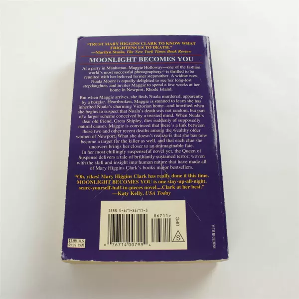 Moonlight Becomes You Mary Higgins Clark 1997 Prebound Edition Acceptable