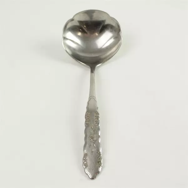 Oneida First Rose Jillian Stainless Steel Gravy Ladle 7.5in 