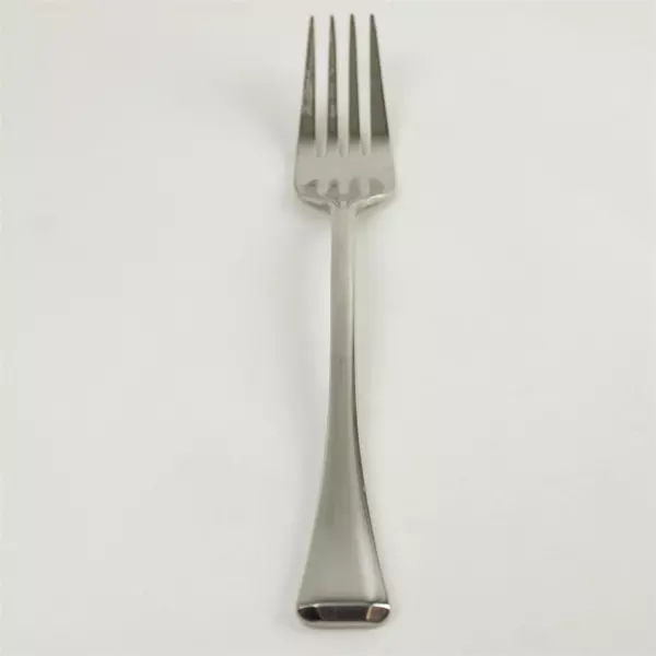 Lot of 2 Oneida Faceta Stainless Small Cold Meat Serving Fork & Sugar Spoon