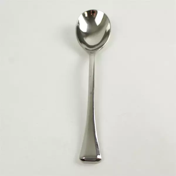 Lot of 2 Oneida Faceta Stainless Small Cold Meat Serving Fork & Sugar Spoon