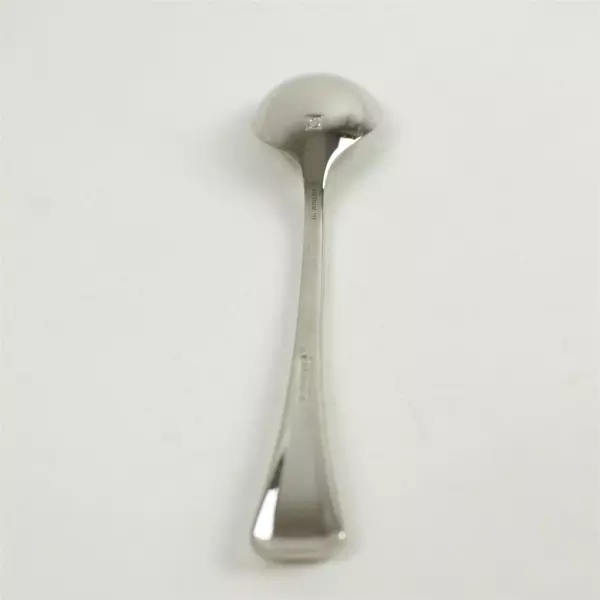 Lot of 2 Oneida Faceta Stainless Small Cold Meat Serving Fork & Sugar Spoon