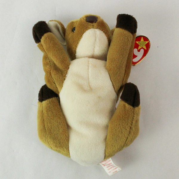 TY Beanie Baby Whisper 1998 Brown Deer With Ear Tag Error 1997 Plush Doll Toy
