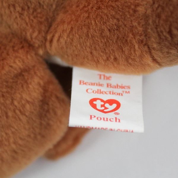 TY Beanie Babies Pouch 1996 Brown Kangaroo & Joey With Tag Plush Toy