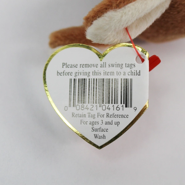 TY Beanie Babies Pouch 1996 Brown Kangaroo & Joey With Tag Plush Toy