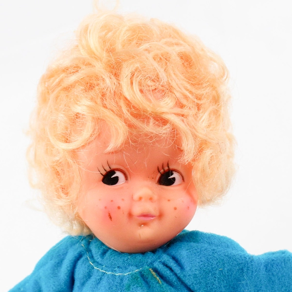 Vintage Fun World Beanbag Doll With Rubber Head 7 Inch