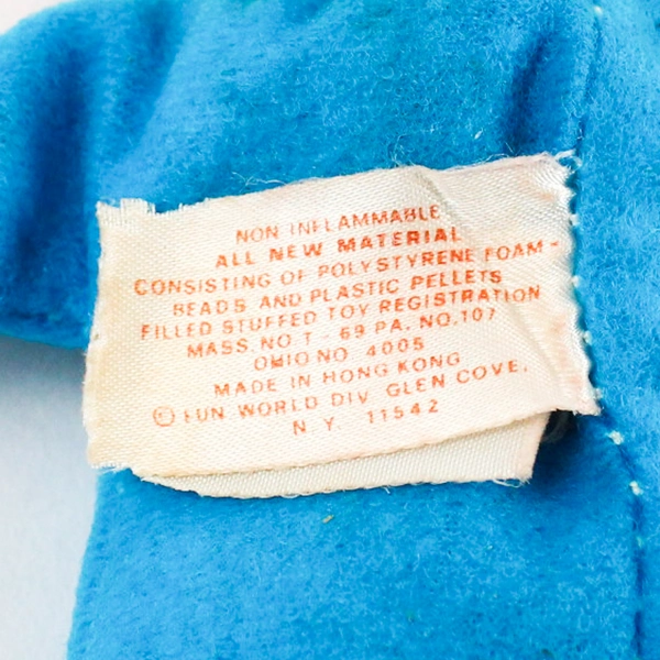 Vintage Fun World Beanbag Doll With Rubber Head 7 Inch