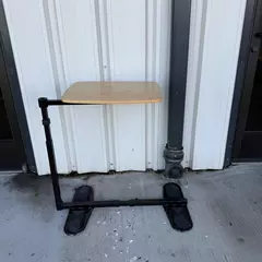 Adjustable Laptop Table Tray For Couch Swivel 15" x 20" Metal Feet