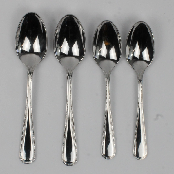 Lot Of 4 Lenox Regan (Stainless) Flatware 2 Teaspoons 2 Oval Soup Spoons