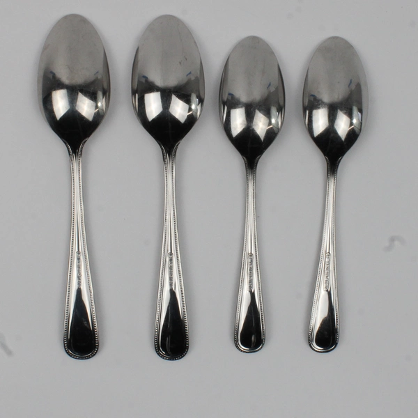 Lot Of 4 Lenox Regan (Stainless) Flatware 2 Teaspoons 2 Oval Soup Spoons