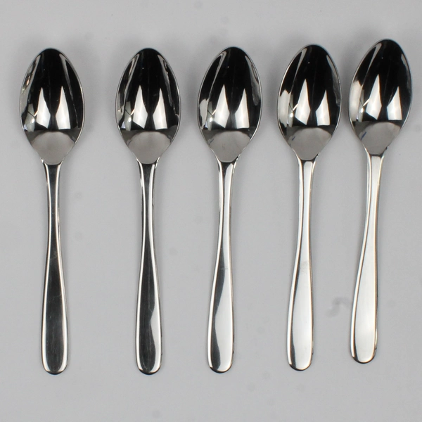 Lot Of 5 Lenox Stratton-Bayfront Drive (Stainless) Flatware Oval Soup Spoons