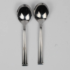 Lot of 2 Lenox Lanford (Stainless) Flatware Sugar Spoons
