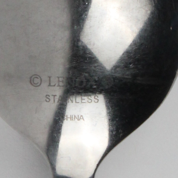 Lot of 2 Lenox Lanford (Stainless) Flatware Sugar Spoons