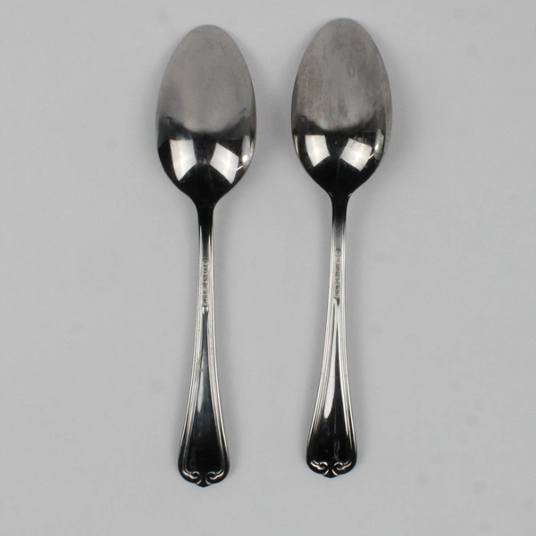 Lot of 2 Lenox Butlers Gourmet (Stainless) Oval Soup Spoon 7" Long