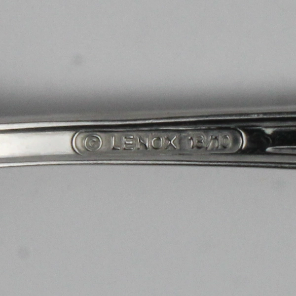 Lot of 2 Lenox Butlers Gourmet (Stainless) Oval Soup Spoon 7" Long