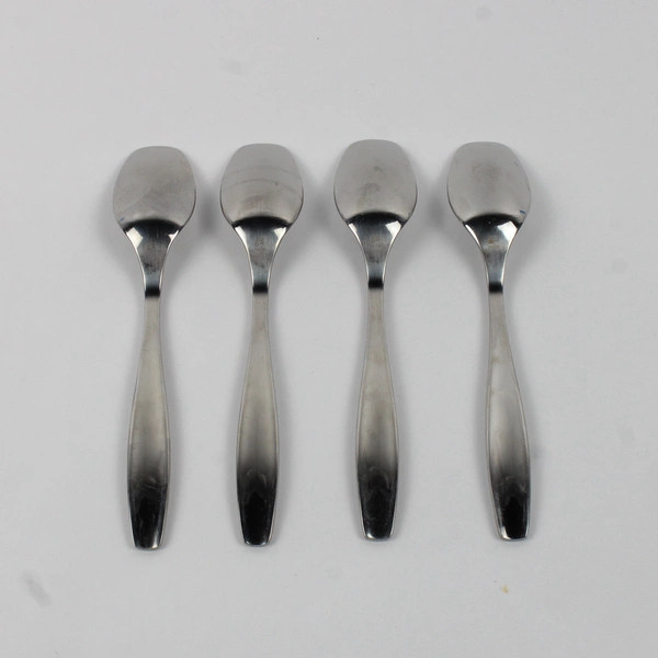Lot Of 4 Gourmet Settings Non-Stop (Stainless) Flatware Teaspoons 6.75" Long